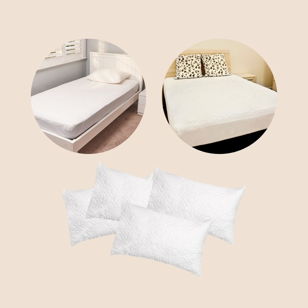 Home Bedding Protection Bundle | 7-Piece Quilted Waterproof Set (30% OFF)
