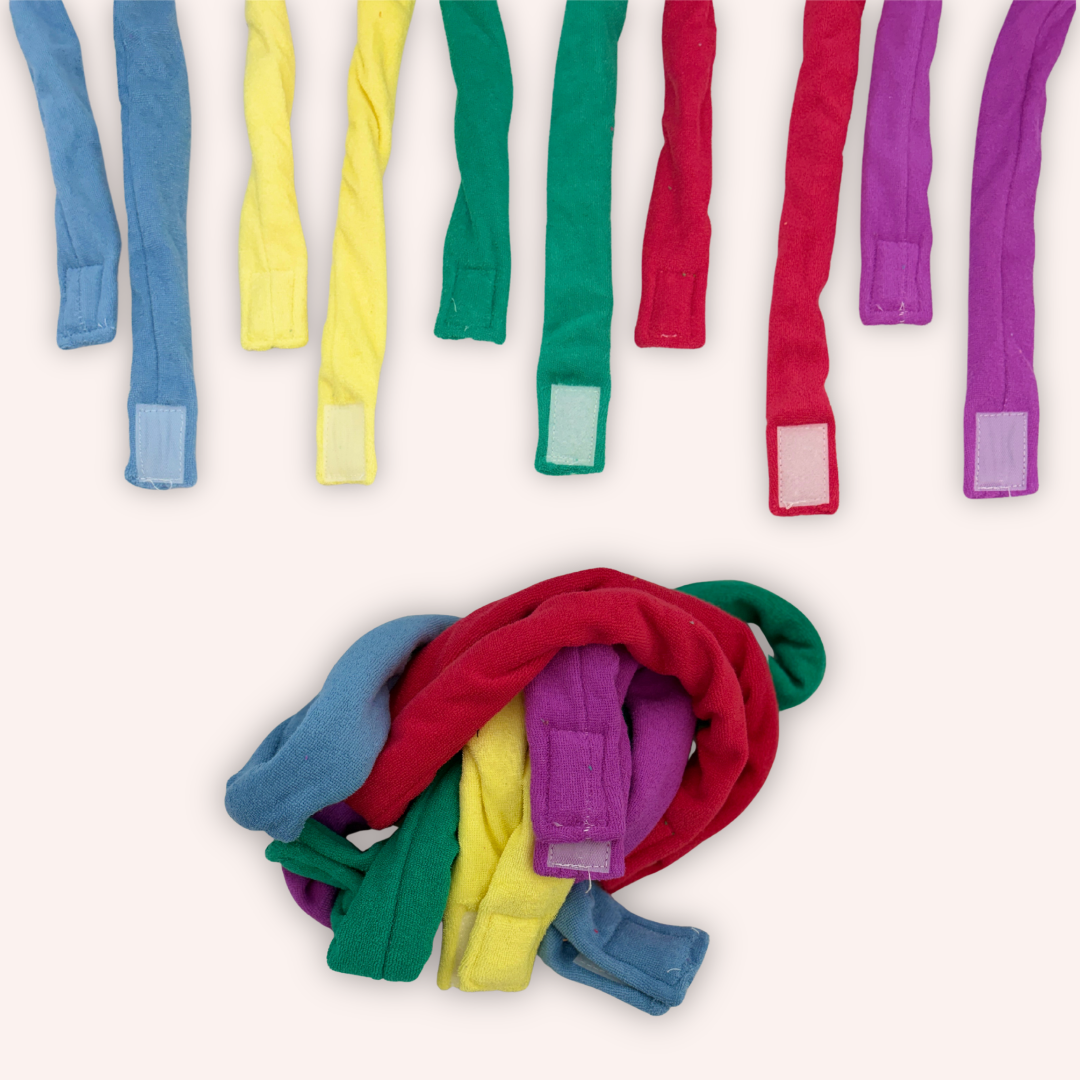 Soothe Bands 5 pack — blue, purple, red, yellow and green
