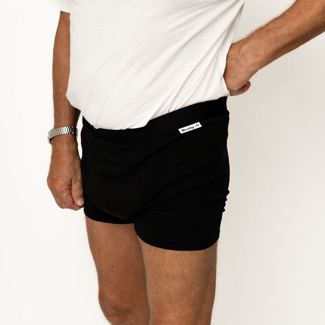 Person wearing Brolly Sheets underwear - Black