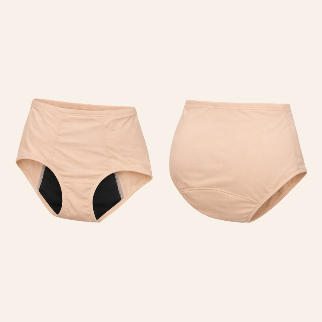 Women's Period Underwear - Full Brief - Beige