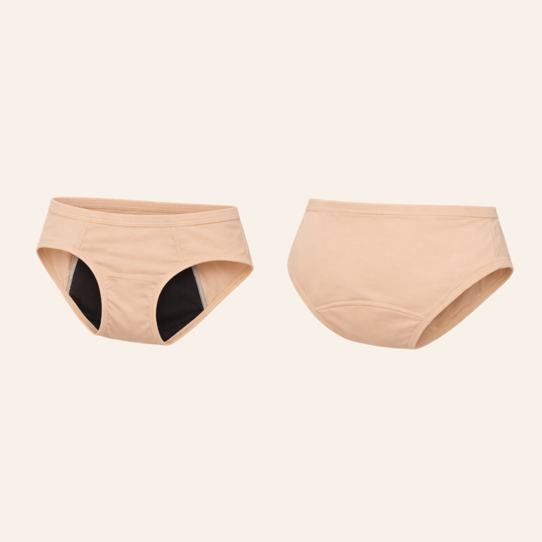 Women's Period Underwear - Midi Brief - Beige