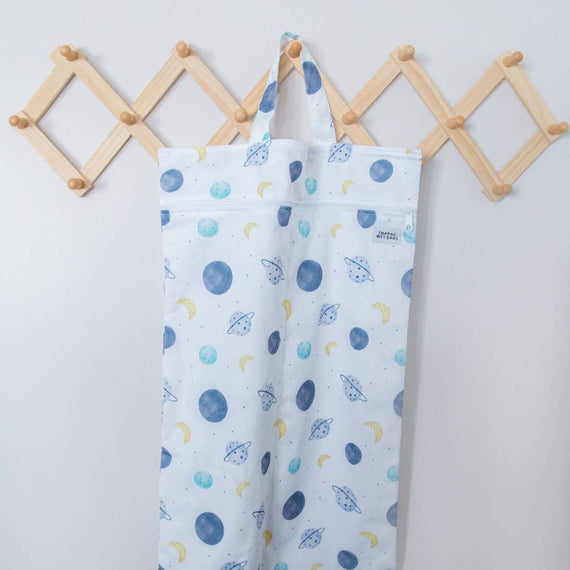 Snazzipants Waterproof Wet Bag Large Blue White