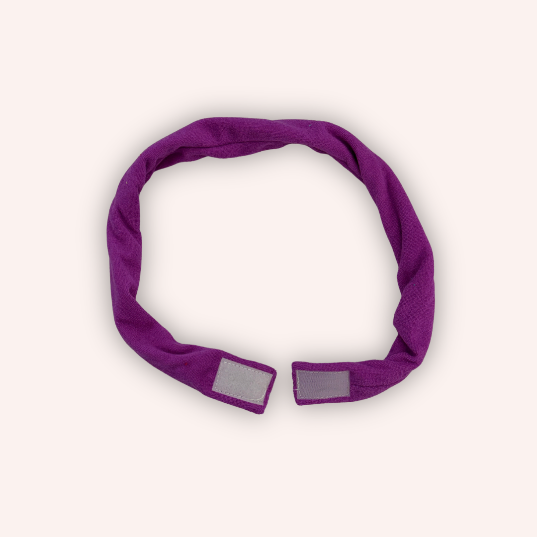 Soothe Band in purple — 100% cotton terry sensory chew and fidget band